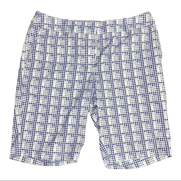 Annika Cutter & Buck Houndstooth Pattern Bermuda Golf Shorts for women’s - Picture 1 of 12